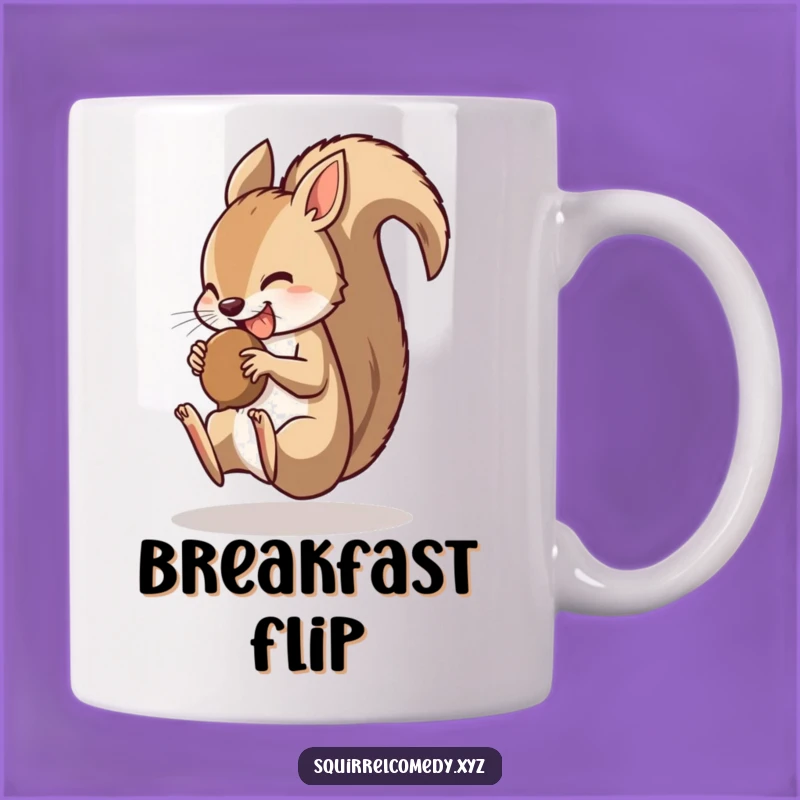 Funny Somersault Squirrel Mug - Acrobatic Funny Gift for Nut Lovers