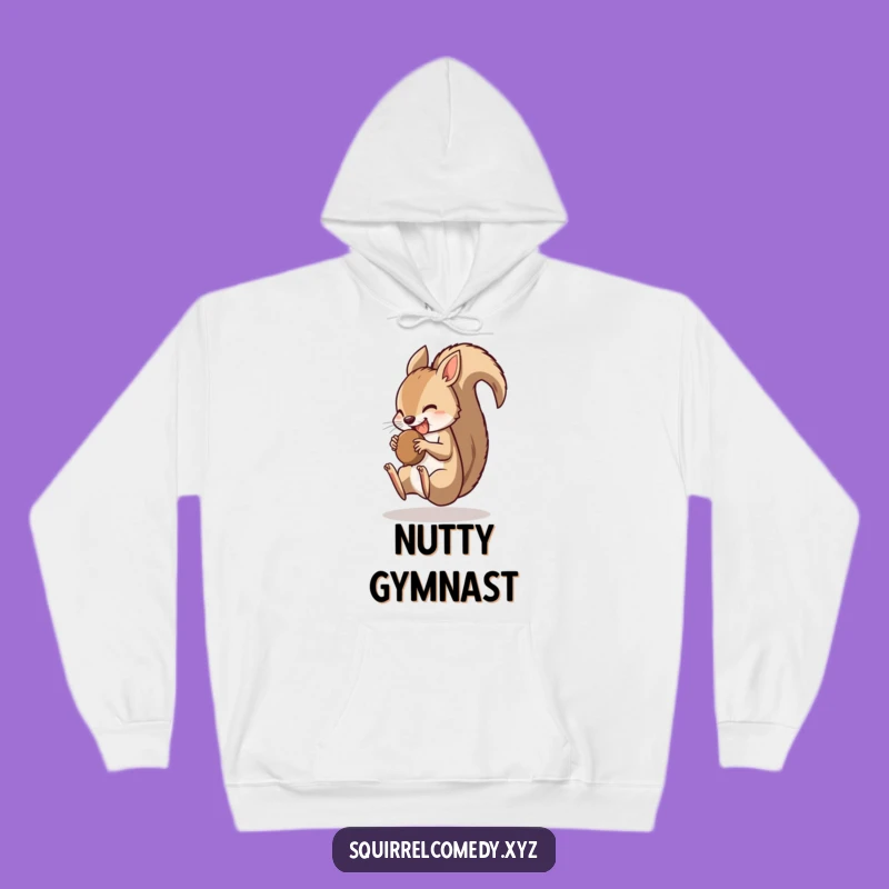 Funny Hoodie: Somersault Squirrel Nut Grab - Cozy Gift for Go-Getters